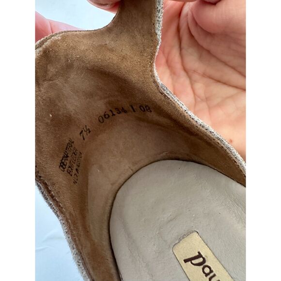 Paul Green Metallic Suede Ankle Strap Sandal US 10 - Picture 7 of 8